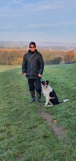 Me and Herbie on a cold morning walk
